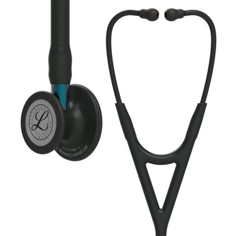 Littmann Cardiology IV Stethoskop Black Edition - blue Stem