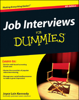 Job Interviews For Dummies - Joyce Lain Kennedy
