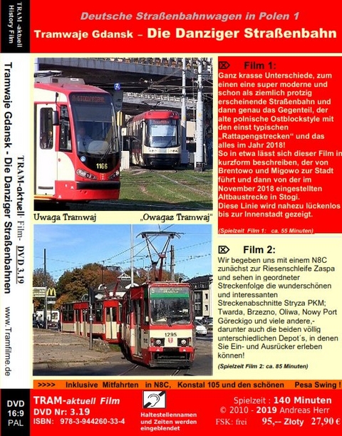 Tramwaje Gdansk - Die Danziger Stra&szlig;enbahnlinien - Andreas Herr