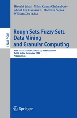 Rough Sets, Fuzzy Sets, Data Mining and Granular Computing - 