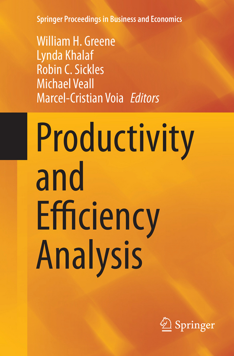 Productivity and Efficiency Analysis - 