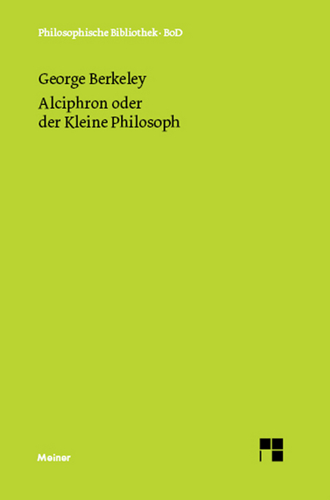Alciphron oder der Kleine Philosoph - George Berkeley