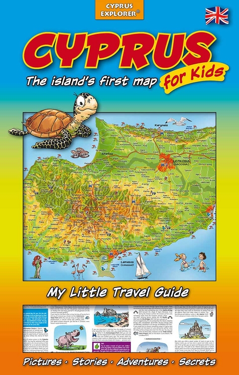 Cyprus, The Island&rsquo;s First Map for Kids, Map and Travel Guide for Children - 