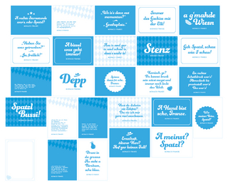 Monaco Franze – der ewige Stenz: 25-teiliges Postkarten-Set mit Originalsprüchen von Monaco Franze (Helmut Fischer), inkl. Notizblock. Bayerische Geschenkidee mit Zitaten von Monaco Franze.