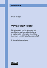 Vorkurs Mathematik - Frank Hettlich