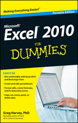 Excel 2010 For Dummies, Portable Edition - Greg Harvey