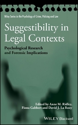 Suggestibility in Legal Contexts - Anne M. Ridley, Fiona Gabbert, David J. La Rooy