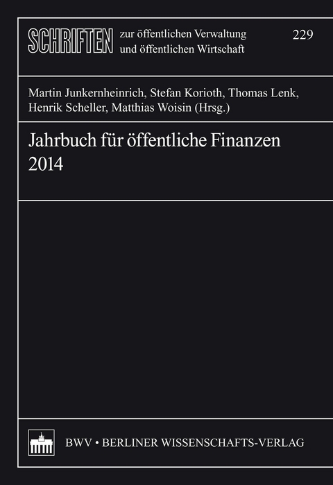 Jahrbuch f&uuml;r &ouml;ffentliche Finanzen (2014) - 