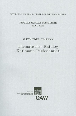 Thematischer Katalog Karlmann Pachschmidt