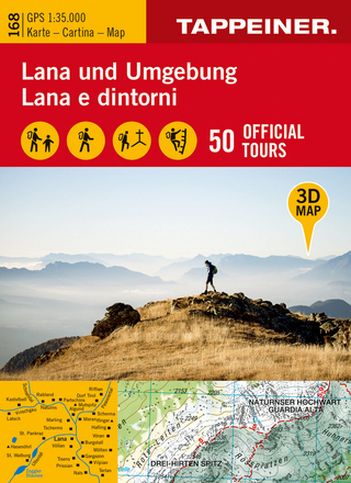 3D-Wanderkarte Lana und Umgebung