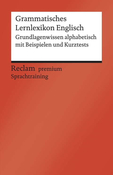 Grammatisches Lernlexikon Englisch -  Andrew Williams