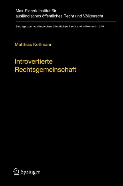 Introvertierte Rechtsgemeinschaft - Matthias Kottmann