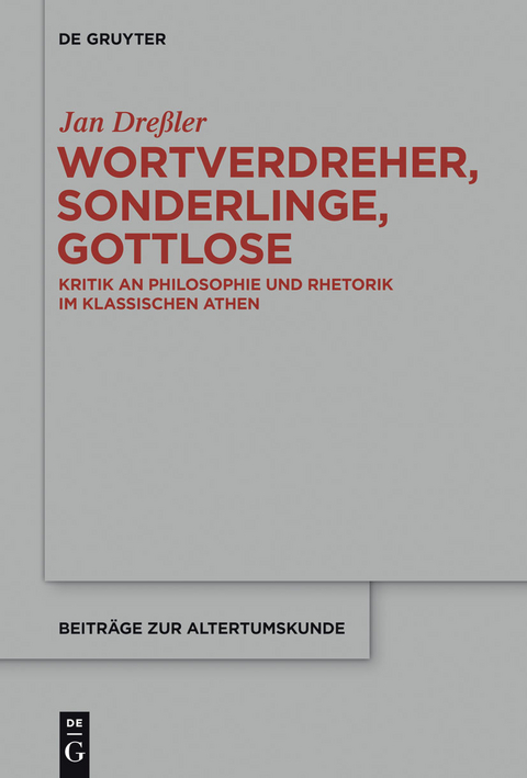 Wortverdreher, Sonderlinge, Gottlose -  Jan Dre&szlig;ler