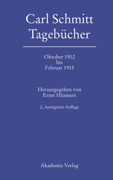 Oktober 1912 bis Februar 1915 - 