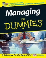 Managing For Dummies, UK Edition - Richard Pettinger, Bob Nelson, Peter Economy