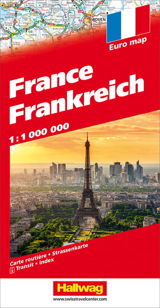 Frankreich Strassenkarte 1:1 Mio.