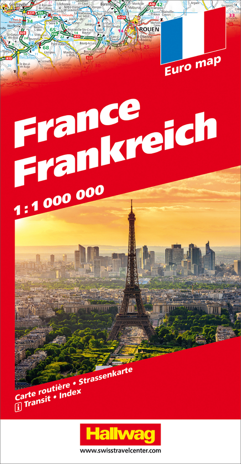 Frankreich Strassenkarte 1:1 Mio.