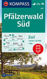 KOMPASS Wanderkarte Pf&auml;lzerwald S&uuml;d - 