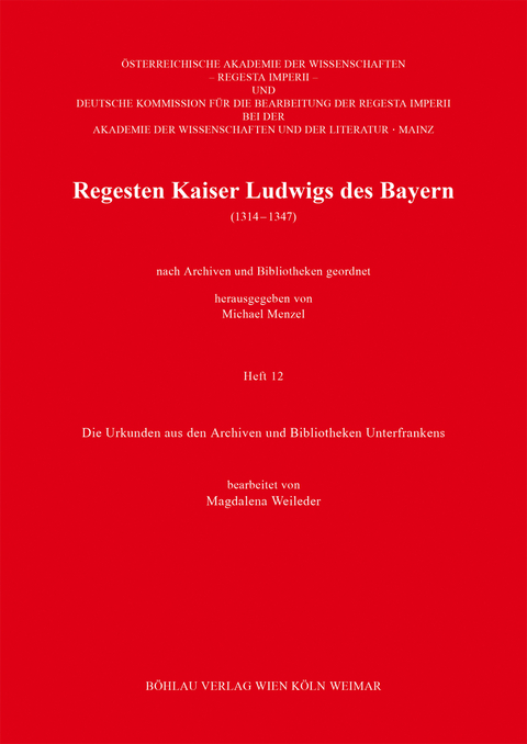 Regesten Kaiser Ludwigs des Bayern (1314-1347)