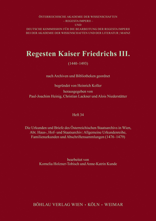 Regesten Kaiser Friedrichs III.