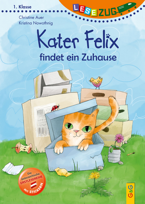 LESEZUG/1. Klasse: Kater Felix findet ein Zuhause - Christine Auer