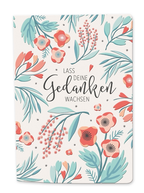 Besticktes Notizbuch - bl&uuml;tenreich