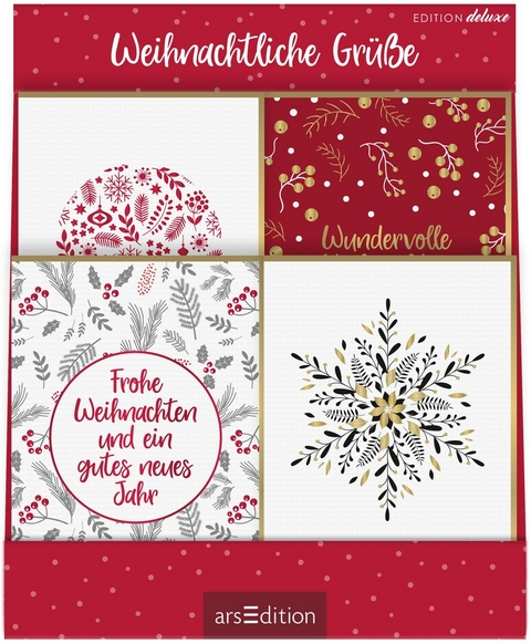 Display Gru&szlig;karten zu Weihnachten