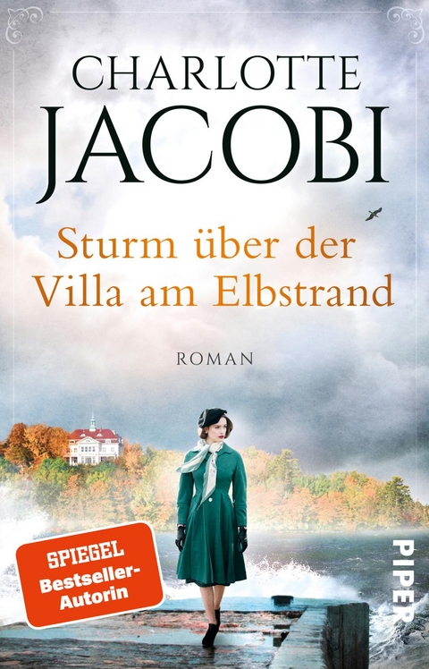 Sturm &uuml;ber der Villa am Elbstrand - Charlotte Jacobi