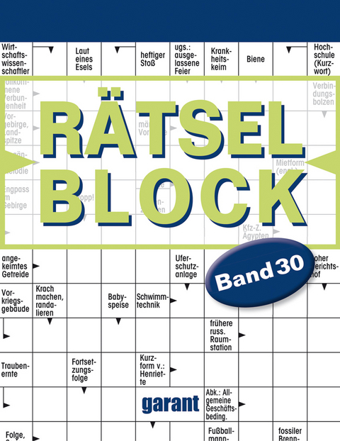 R&auml;tselblock Band 30