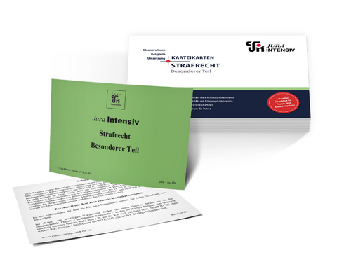 Karteikarten - Strafrecht - Dr. Dirk Schweinberger