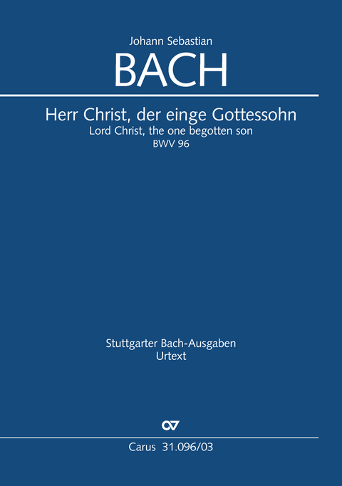 Herr Christ, der einge Gottessohn (Klavierauszug) - Johann Sebastian Bach