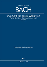 Was Gott tut, das ist wohlgetan III (Klavierauszug) - Johann Sebastian Bach