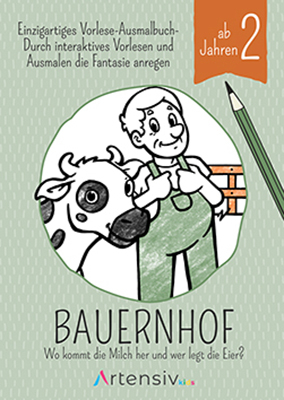 Bauernhof - Malbuch ab 3 Jahren