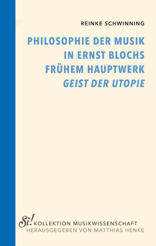 Philosophie der Musik in Ernst Blochs frühem Hauptwerk 