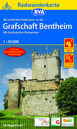 Radwanderkarte BVA Radwandern in der Grafschaft Bentheim 1:50.000, reiß- und wetterfest, GPS-Tracks Download - 