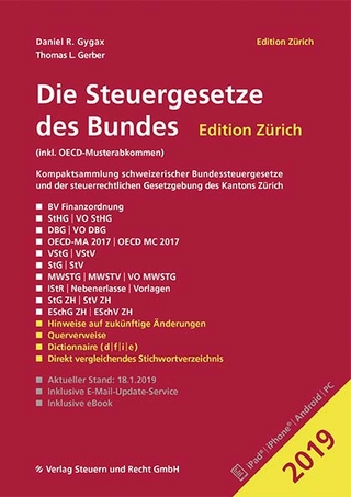 Die Steuergesetze des Bundes – Edition Zürich 2019