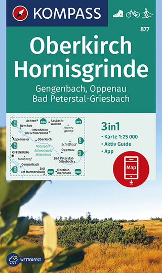 KOMPASS Wanderkarte Oberkirch, Hornisgrinde, Gengenbach, Oppenau, Bad Peterstal-Griesbach