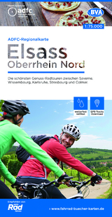 ADFC-Regionalkarte Elsass Oberrhein Nord, 1:75.000, mit Tagestourenvorschl&auml;gen, rei&szlig;- und wetterfest, E-Bike-geeignet, GPS-Tracks Download