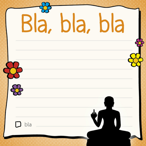 Am Arsch vorbei: Bla, bla, bla &ndash; Klebezettel -  mvg Verlag