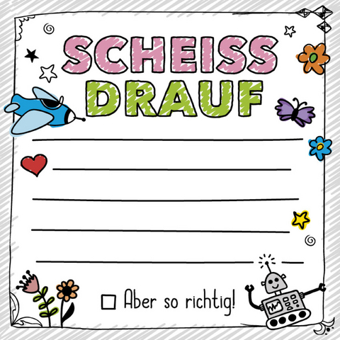 FUCK: Schei&szlig; drauf &ndash; Klebezettel -  riva Verlag