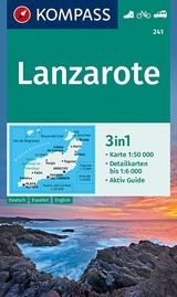 KOMPASS Wanderkarte 241 Lanzarote 1:50.000 - 