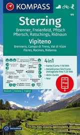 KOMPASS Wanderkarte 44 Sterzing, Vipiteno - 