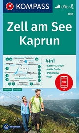 KOMPASS Wanderkarte 030 Zell am See, Kaprun 1:35.000 - 