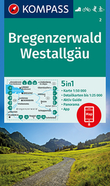 KOMPASS Wanderkarte Bregenzerwald, Westallg&auml;u - 