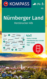 KOMPASS Wanderkarte N&uuml;rnberger Land, Hersbrucker Alb - 