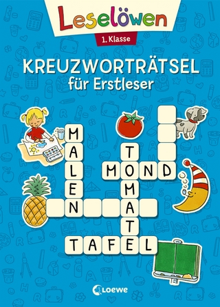 Leselöwen Kreuzworträtsel für Erstleser - 1. Klasse (Blau)
