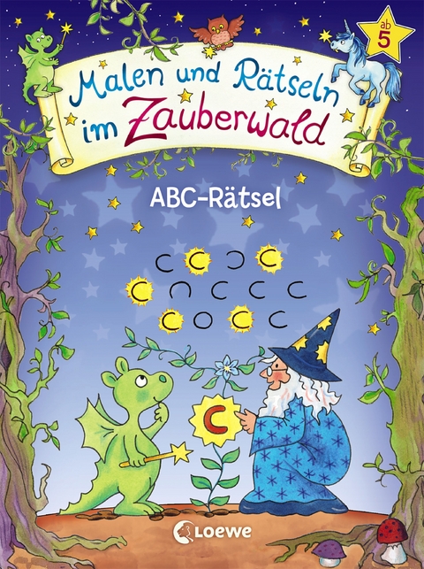 Malen und R&auml;tseln im Zauberwald - ABC-R&auml;tsel