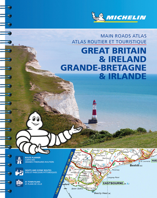 Great Britain & Ireland Main Roads Atlas (A4-Spiral, English-French) 2025