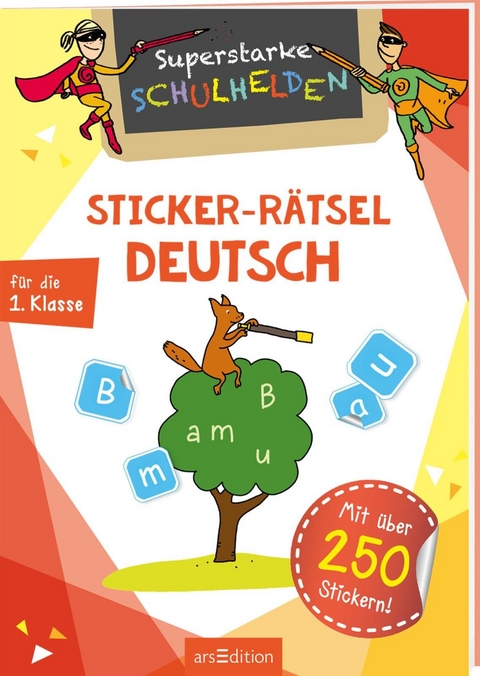 Superstarke Schulhelden - Sticker-R&auml;tsel Deutsch