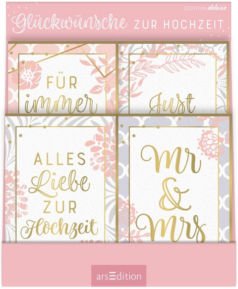 Display Gru&szlig;karten Hochzeit deluxe